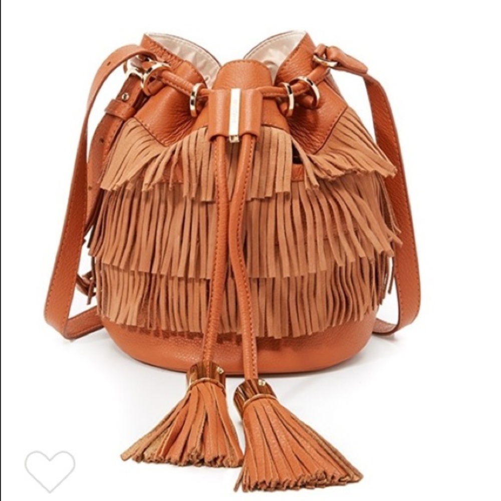 See By Chloé Vicky  Fringe Bucket Bag -Tan